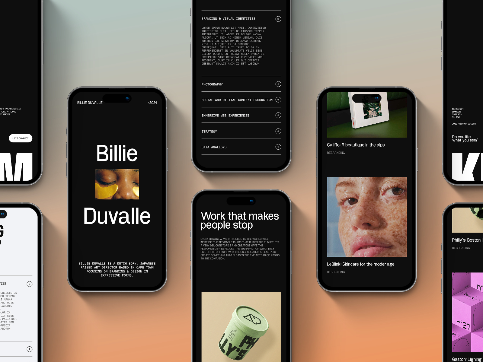 作品集网站设计灵感，设计工作室、作品集 Framer 网站模板详情图 3