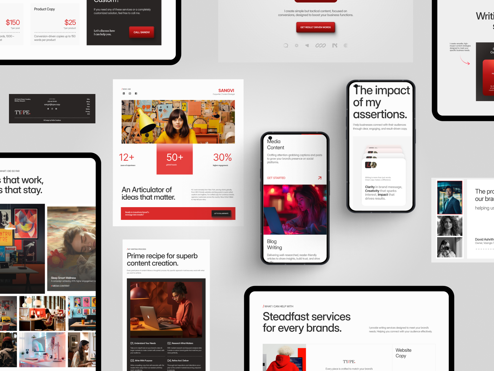作品集网站设计灵感，作品集、落地页 Framer 网站模板详情图 1