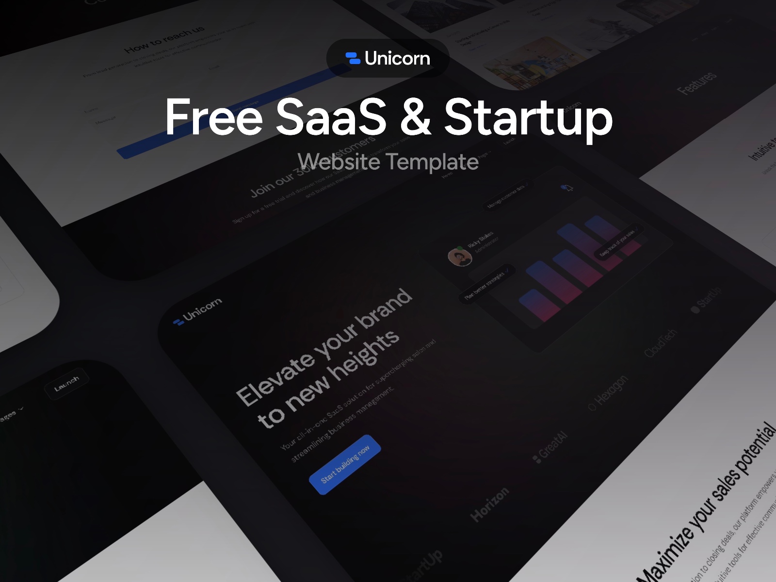 SaaS 产品官网设计灵感，SaaS、企业官网 Framer 网站模板详情图 1