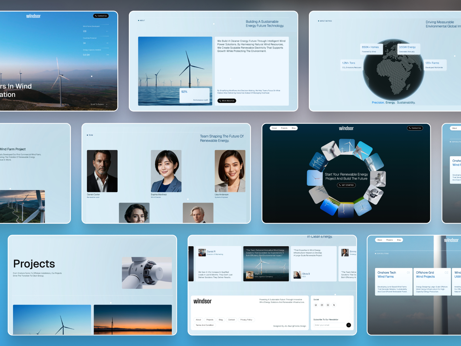 现代清爽浅色网站设计灵感，SaaS Framer 网站模板详情图 2
