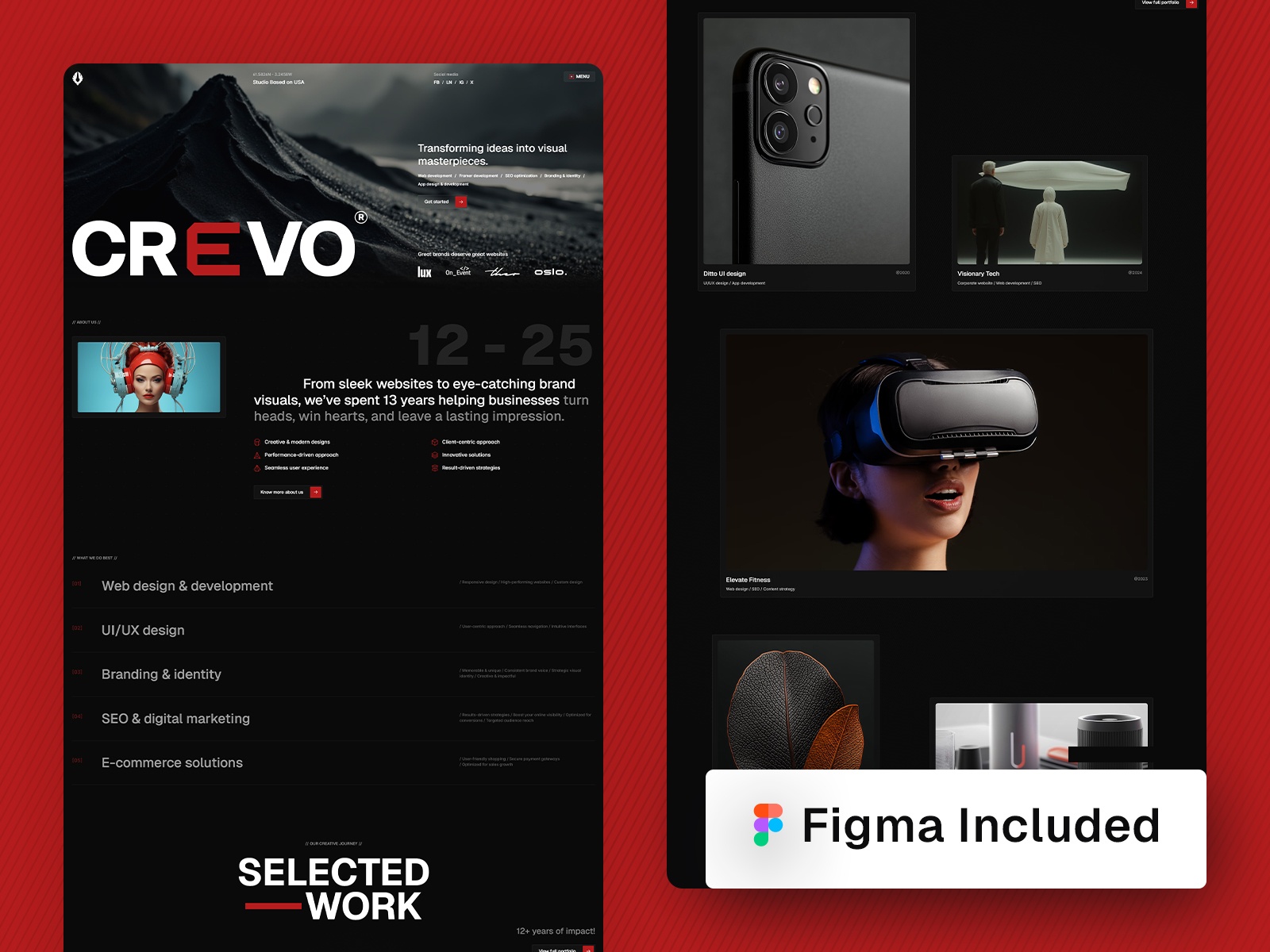 现代动效创意机构官网设计灵感，设计工作室、作品集 Framer 网站模板详情图 2