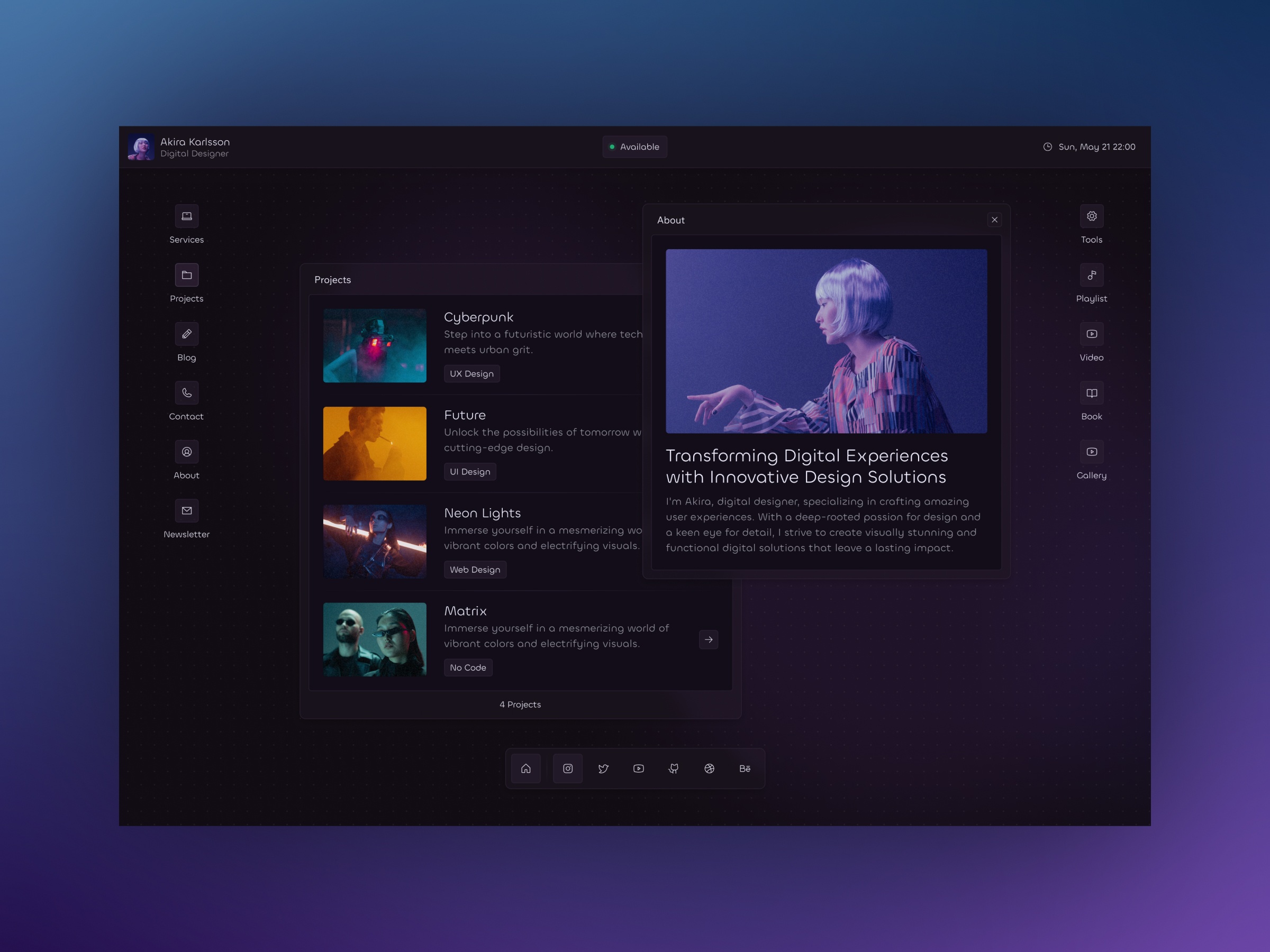 作品集网站设计灵感，作品集、企业官网 Framer 网站模板详情图 4
