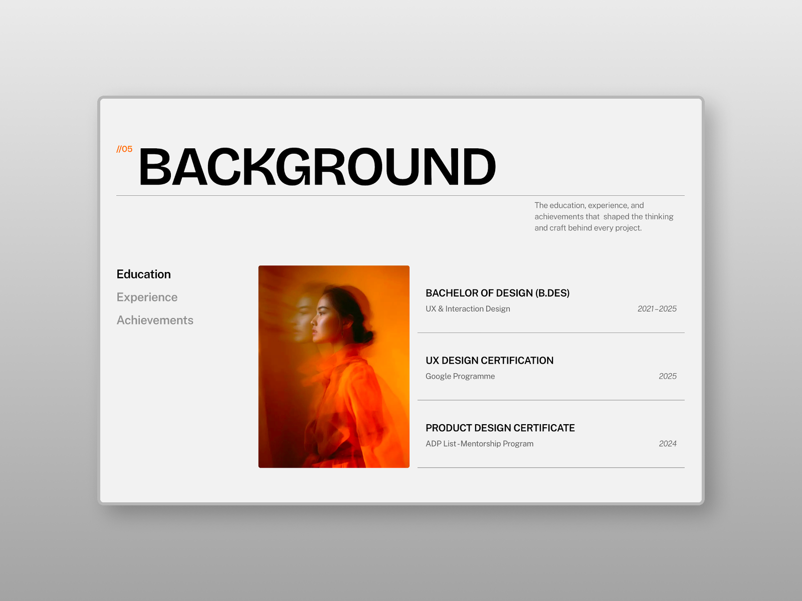 黑白极简专业作品集网站设计灵感，设计工作室、作品集 Framer 网站模板详情图 3