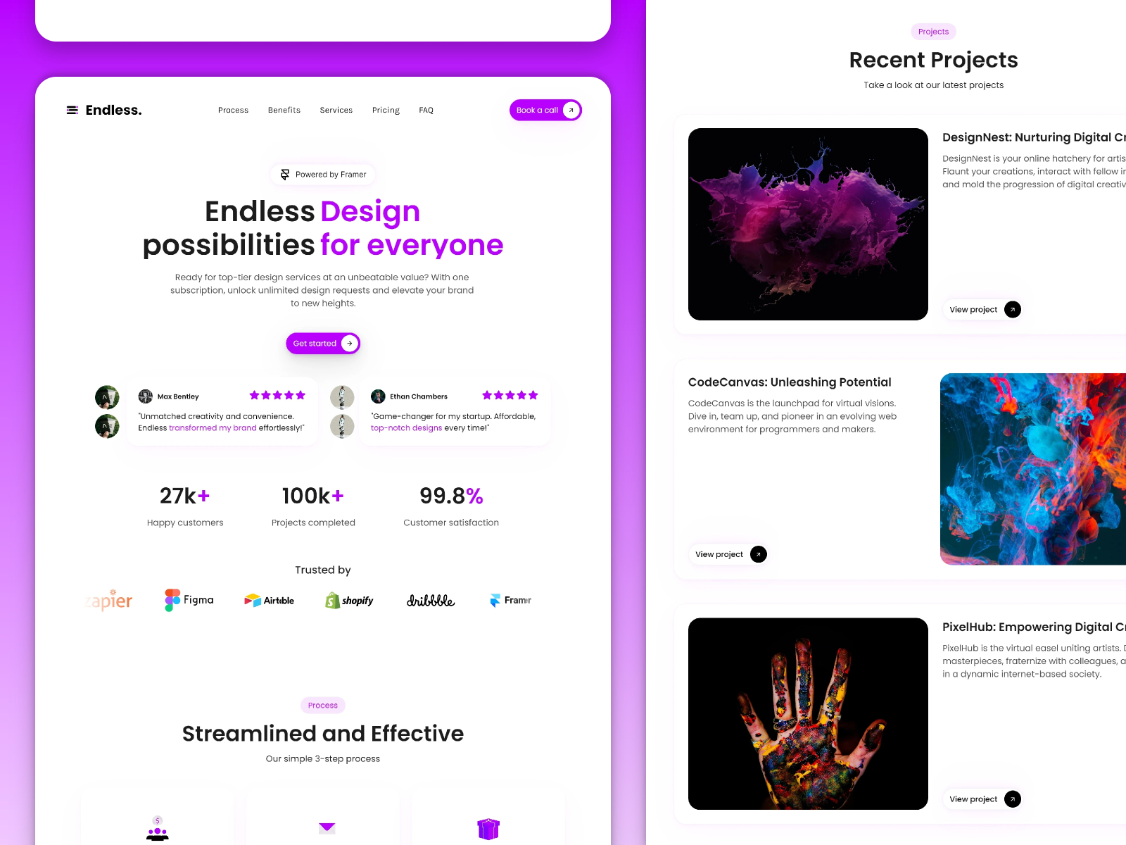现代专业创意机构官网设计灵感，SaaS、设计工作室 Framer 网站模板详情图 2