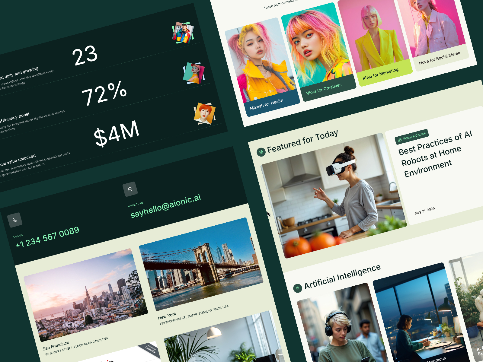 现代专业 AI 产品官网设计灵感，人工智能、SaaS Framer 网站模板详情图 2