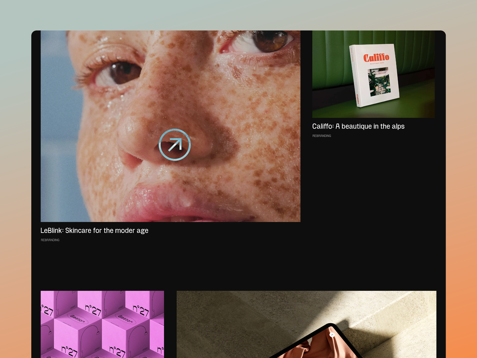 作品集网站设计灵感，设计工作室、作品集 Framer 网站模板详情图 2