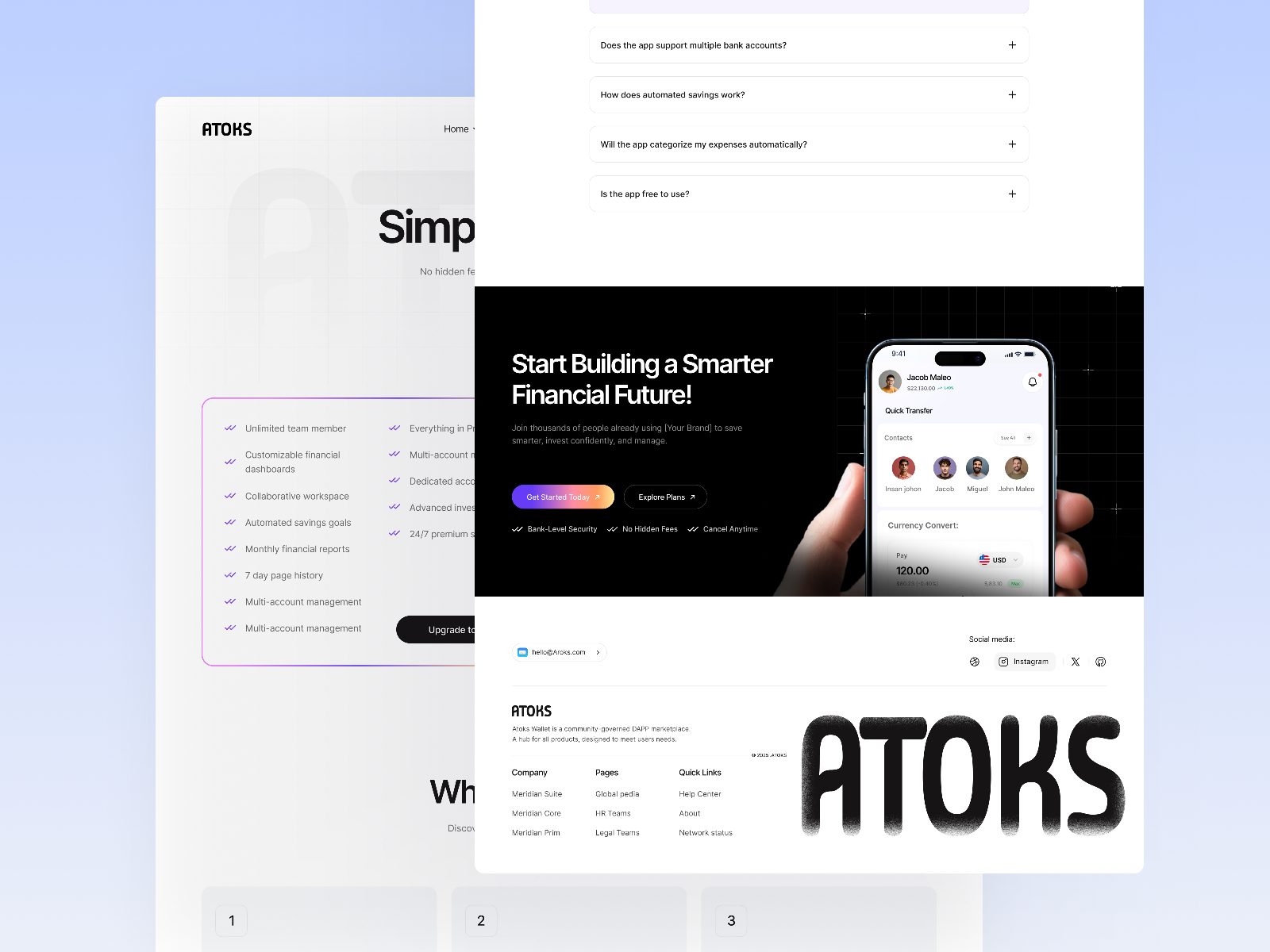 极简现代 SaaS 产品官网设计灵感，人工智能、SaaS Framer 网站模板详情图 3