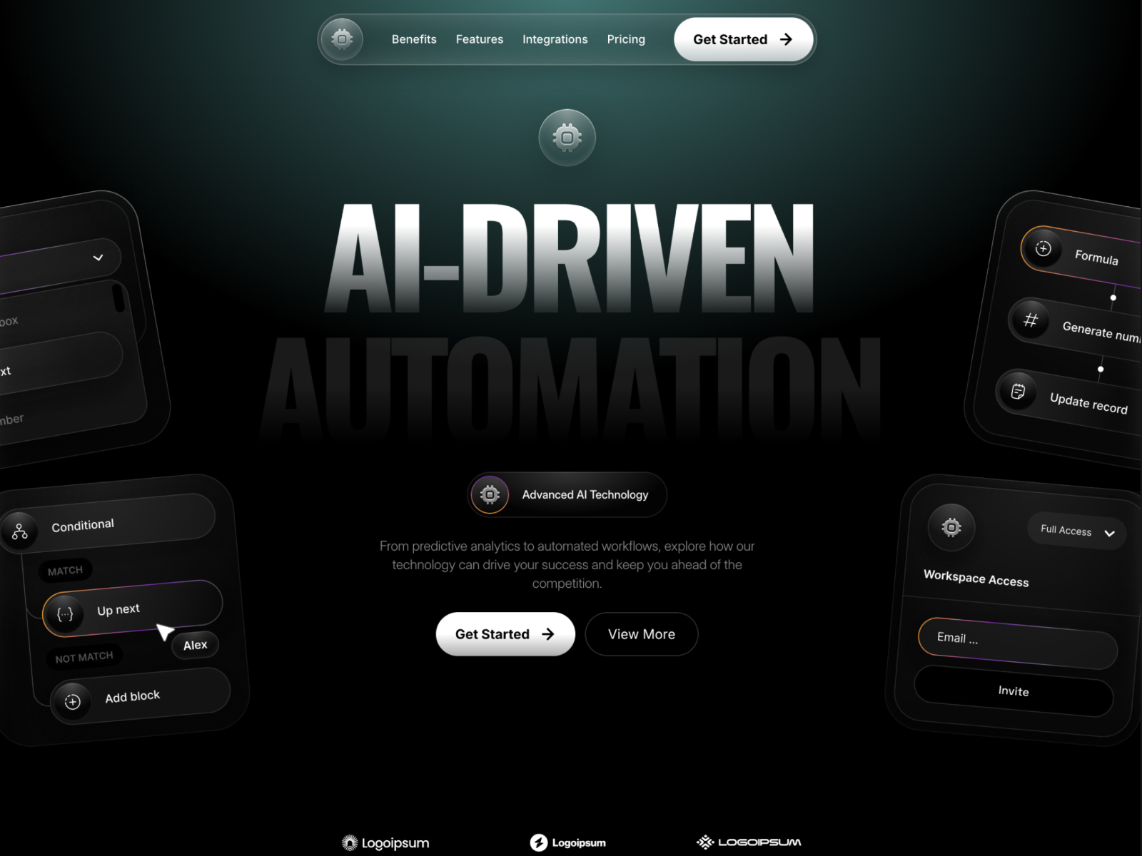 AI 产品官网设计灵感，人工智能、SaaS Framer 网站模板详情图 1