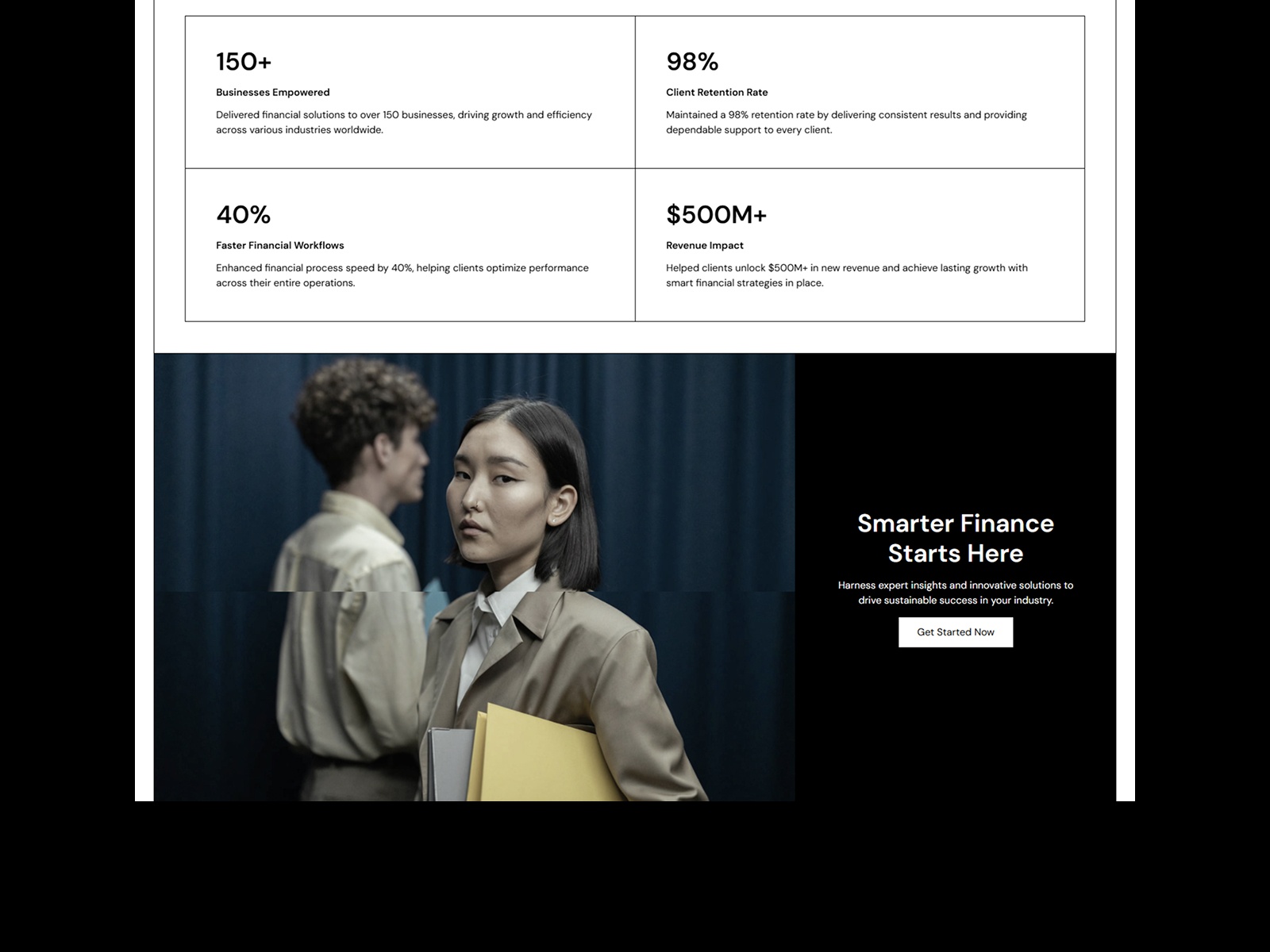 极简现代金融科技网站设计灵感，金融科技、SaaS Framer 网站模板详情图 3
