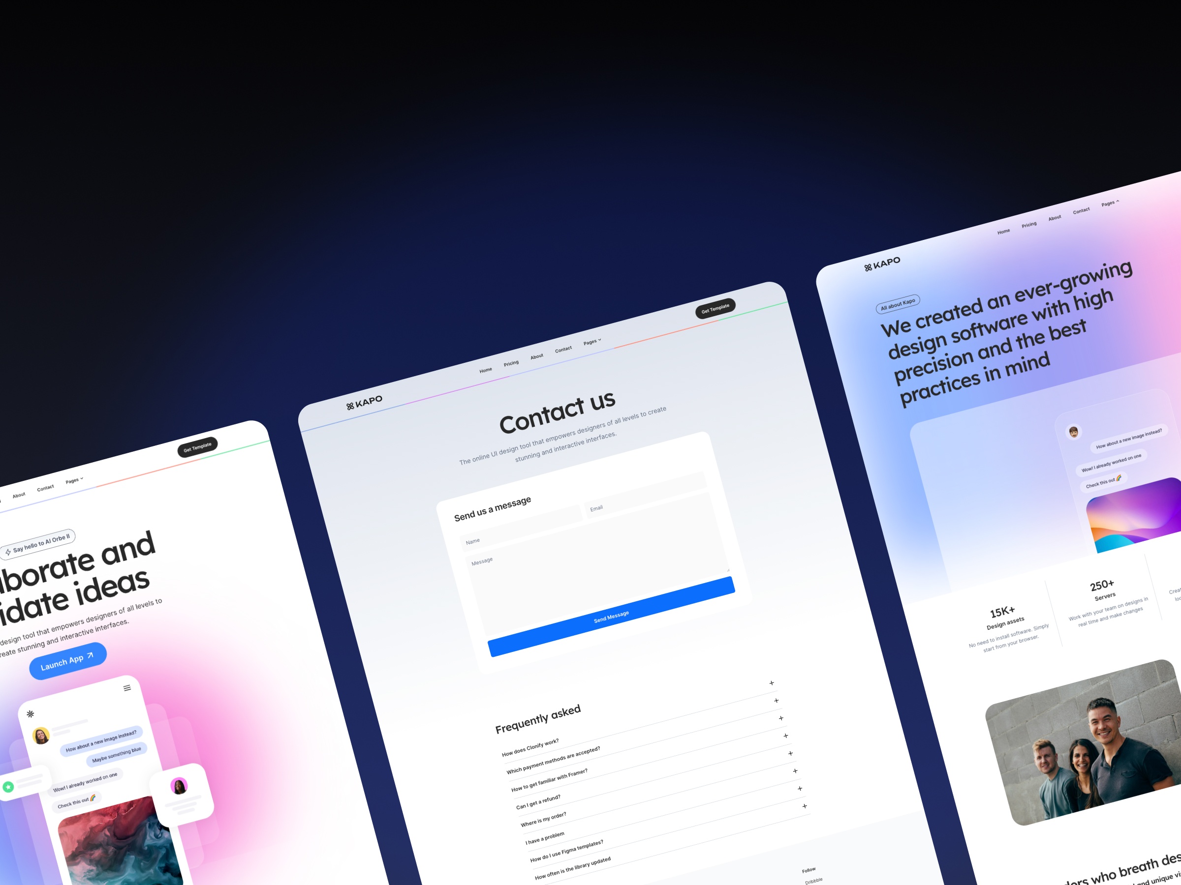 现代专业 SaaS 产品官网设计灵感，SaaS、企业官网 Framer 网站模板详情图 2