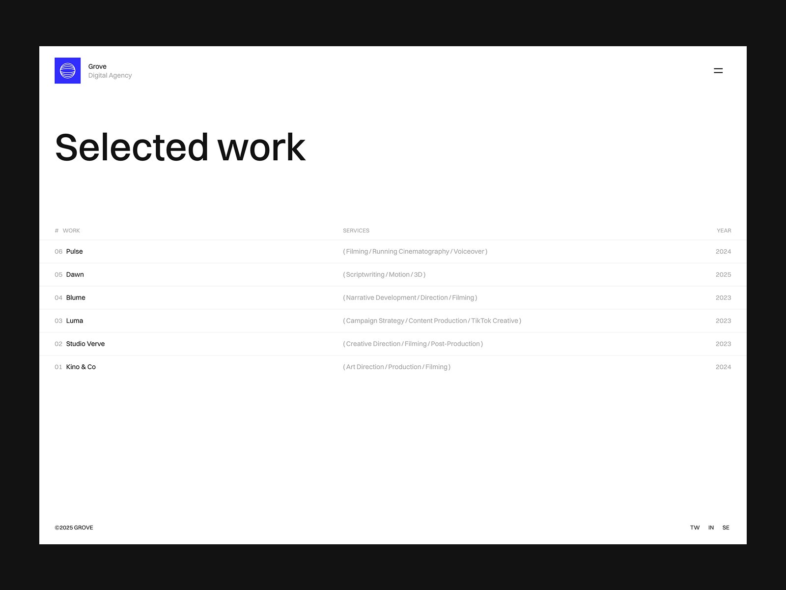 创意机构官网设计灵感，设计工作室、作品集 Framer 网站模板详情图 3