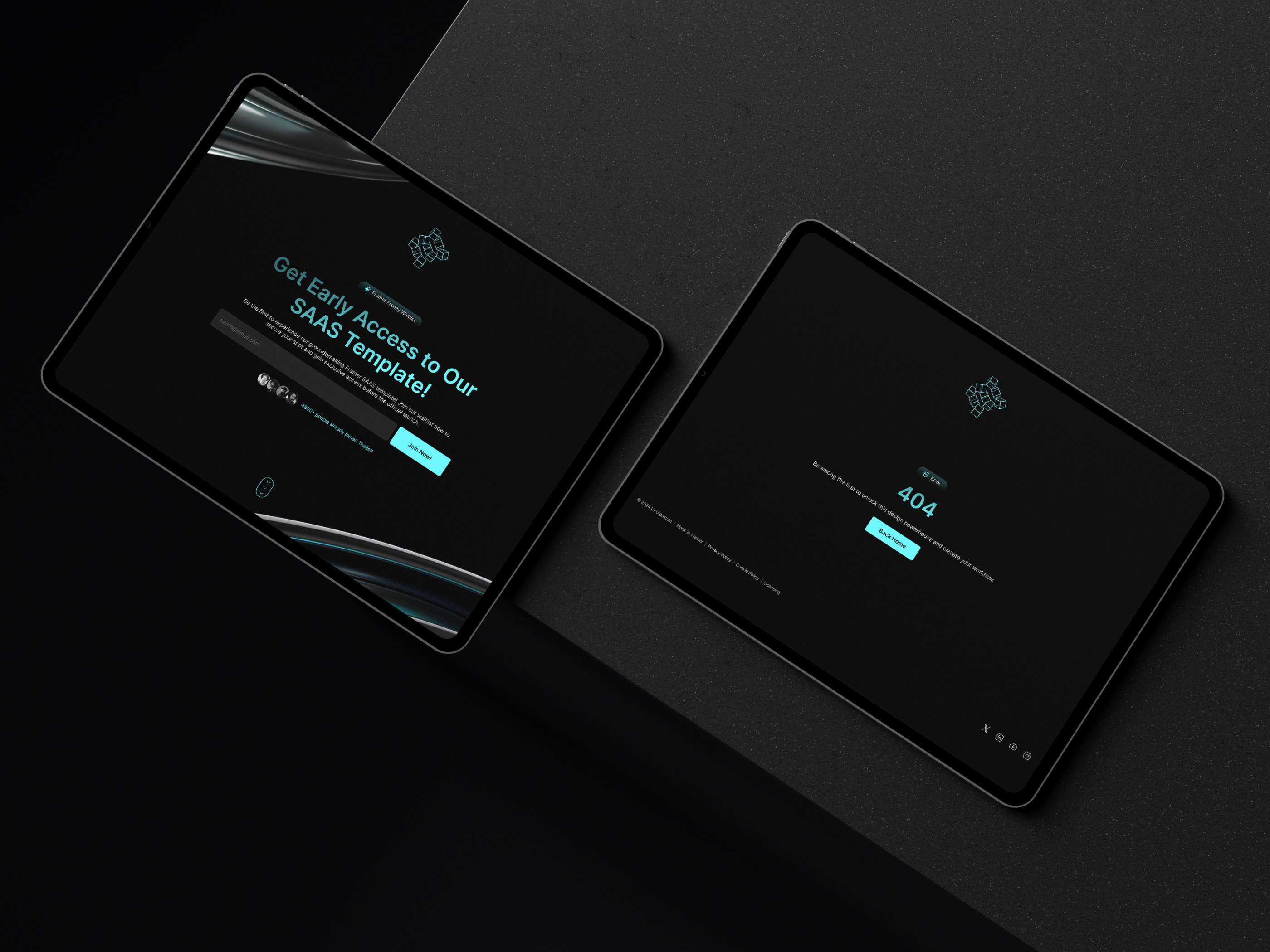 动效3D 插画风落地页设计案例，SaaS、作品集 Framer 网站模板详情图 3