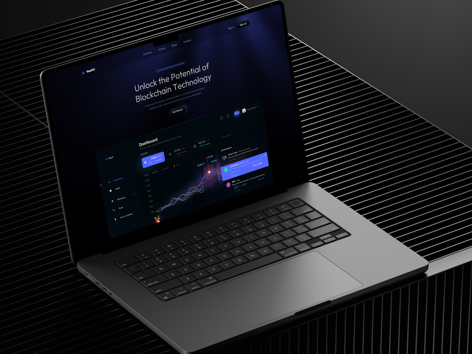 高级暗黑极简 AI 产品官网设计灵感，Web3、人工智能 Framer 网站模板详情图 1