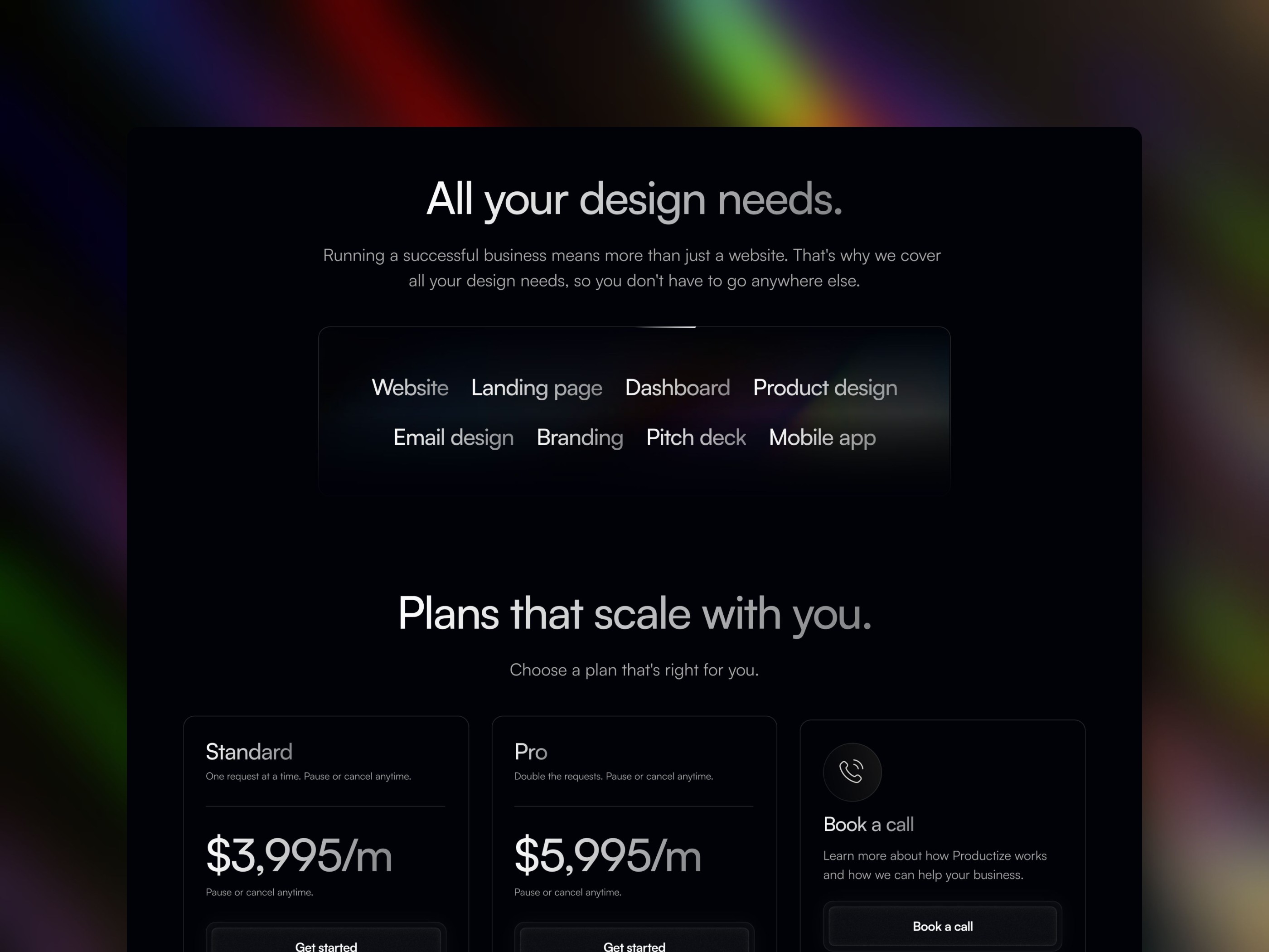 高级暗黑极简创意机构官网设计灵感，SaaS、设计工作室 Framer 网站模板详情图 3