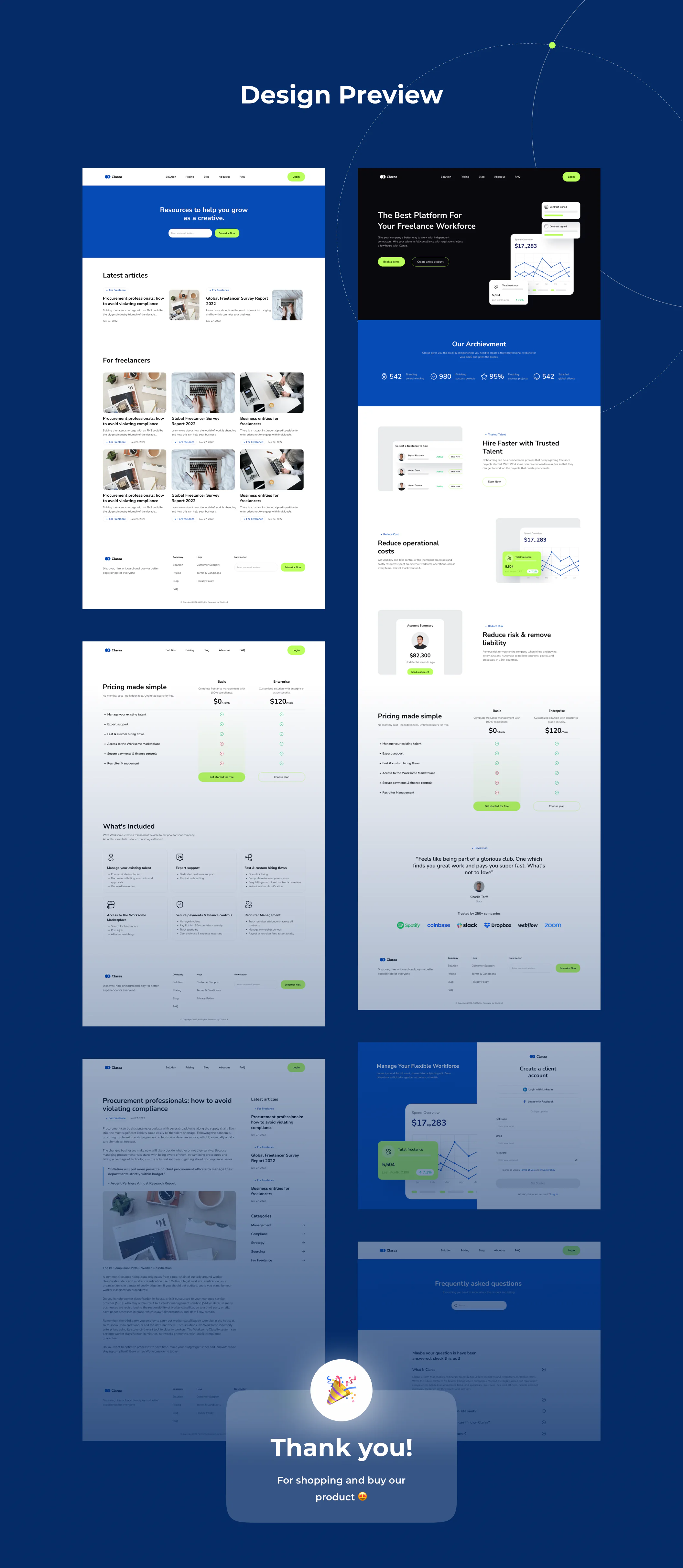SaaS 网页 模板详情图 12