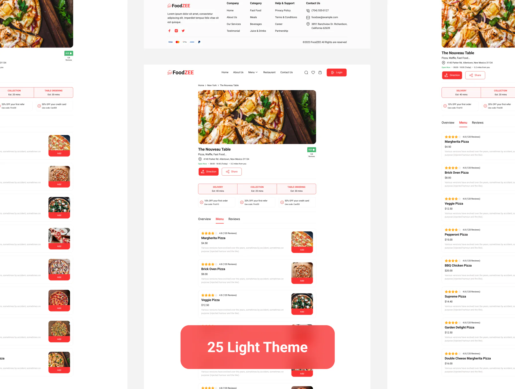 食品配送网页 UI套件详情图 7